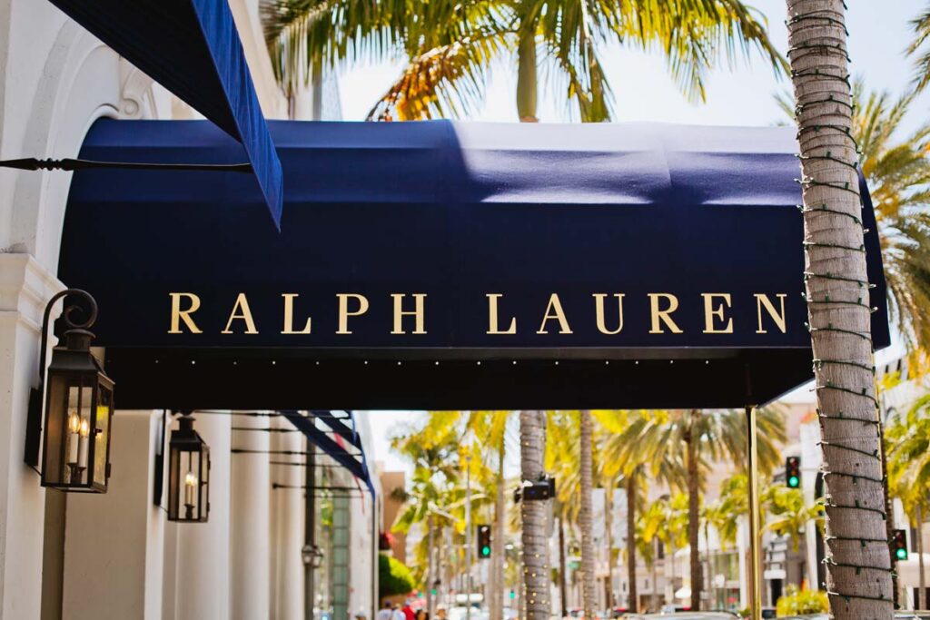 Close up of Ralph Lauren signage, representing the Ralph Lauren class action lawsuit.