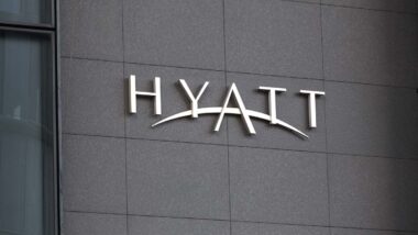 Close up of Hyatt signage, representing the Hyatt class action lawsuit.