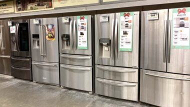Samsung french door refrigerators for sale, representing the Samsung refrigerator class action.