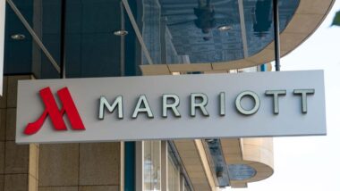 Close up of Marriott signage, representing the Marriott class action lawsuit.
