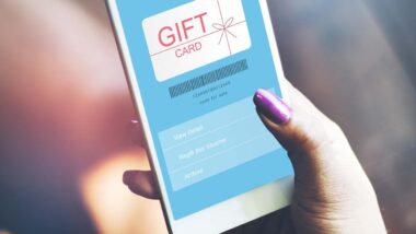 Digital gift card displayed on a smartphone screen, representing the Tremendous gift cards class action.