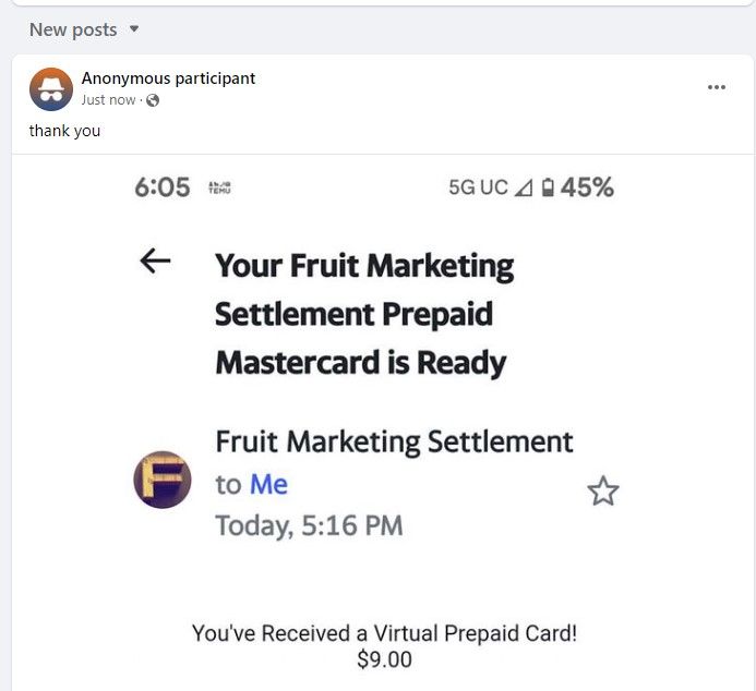 DoleFruitBowlFB12-13-23 settlements paying out