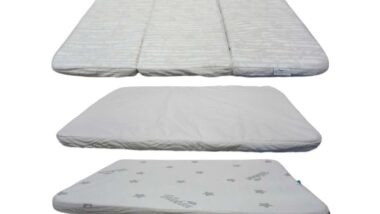 Product photos of recalled mattresses, representing the pack and play mattresses recall.