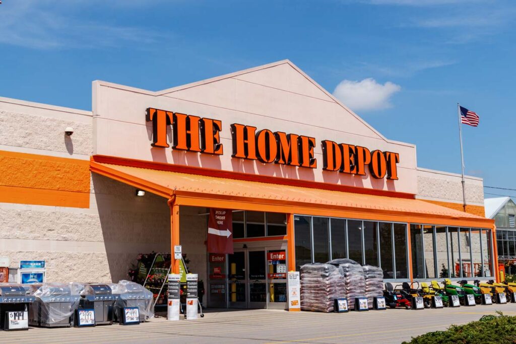 Exterior of an The Home Depot store, representing the Home Depot class action.