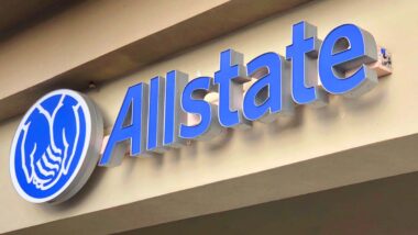 Close up of Allstate signage, representing the Allstate settlement.