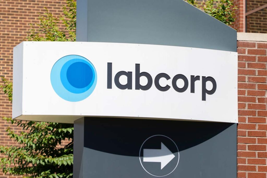Close up of LabCorp signage, representing the LabCorp class action lawsuit.