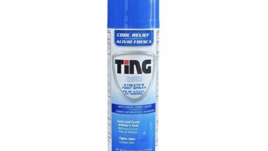 Product photo of recalled athletes foot spray by Ting, representing the Ting athlete's foot spray recall.