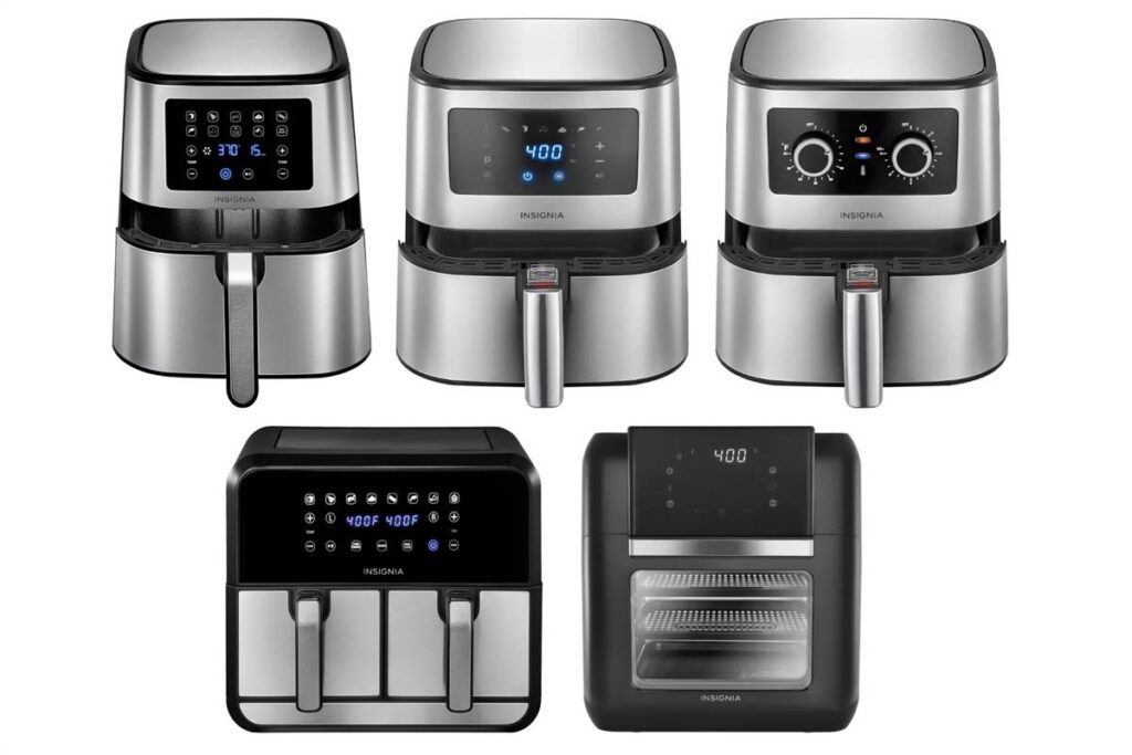 Product photos of recalled air fryers sold at Best Buy, representing the Best Buy air fryer recall.