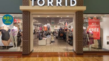 Torrid store inside of a mall, representing the Torrid website class action.