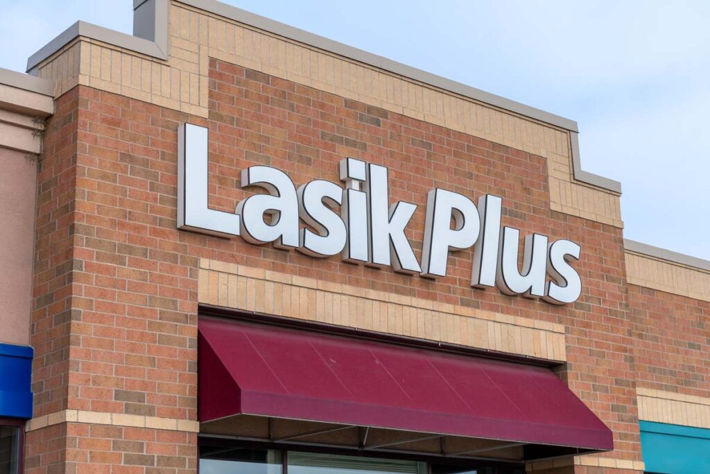 LasikPlus signage, representing the LasikPlus FTC lasik false advertising settlement.