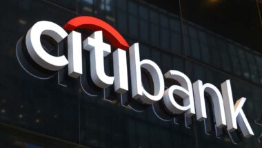 Close up of Citibank signage, representing the Citibank class action.