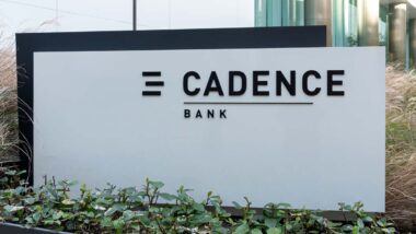 Cadence bank signage, representing the Cadence Bank class action.
