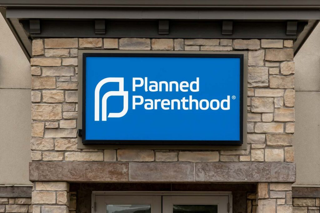 Close up of Planned Parenthood signage, representing the Planned Parenthood Los Angeles (PPLA) settlement.