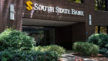 Exterior of a South State Bank location, representing the SouthState Bank data breach class action.