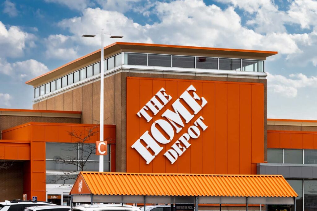 Exterior of a Home Depot store, representing the Home Depot data breach.