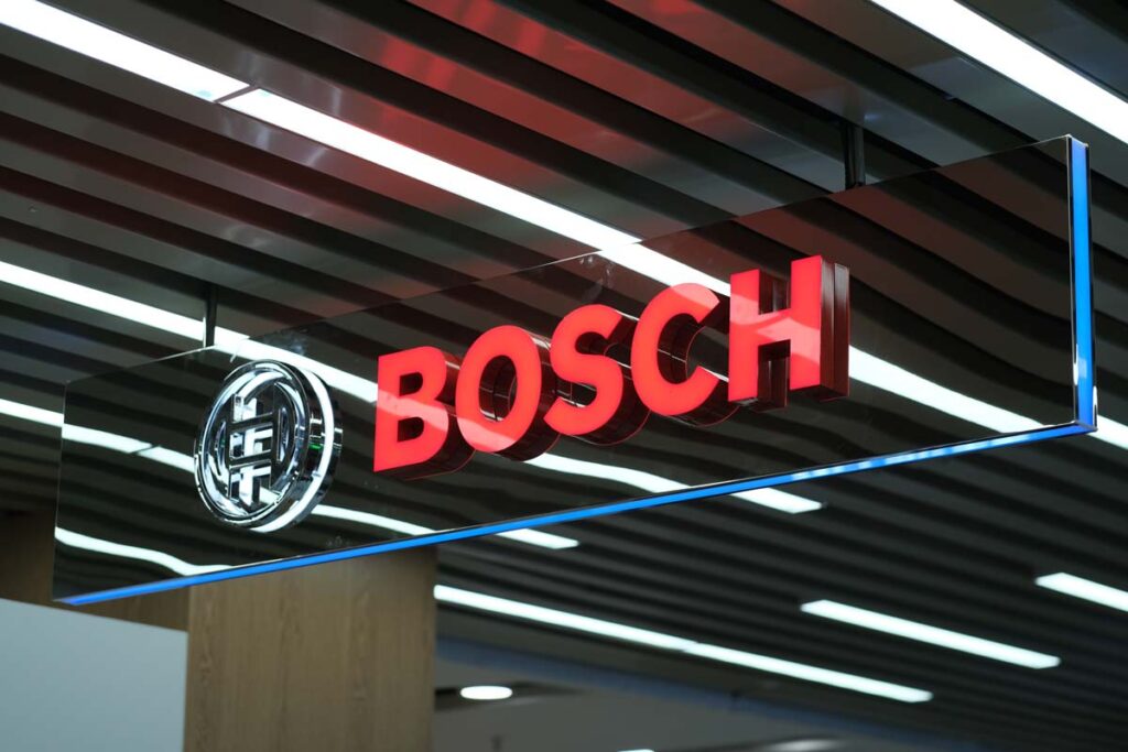 Bosch logo signage, representing the Bosch dishwasher class action.