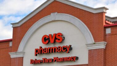 Close up of CVS storefront signage, representing the CVS class action.