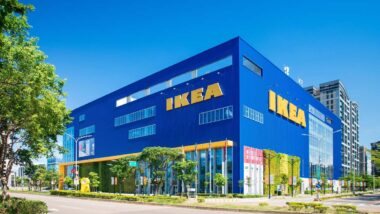 Exterior of a Ikea location, representing the Ikea sanctions.