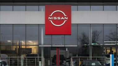Exterior of a Nissan dealership, representing the Nissan data breach.