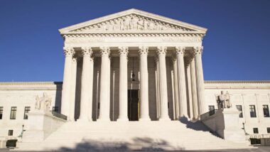 Exterior of the U.S. Supreme Court, representing the Supreme Court copyright ruling.