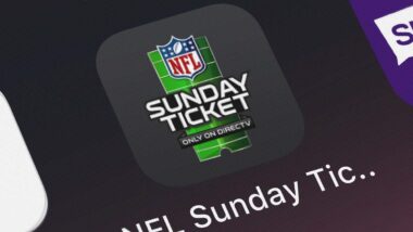 Close up of NFL Sunday Ticket app icon, representing the NFL Sunday Ticket trial.