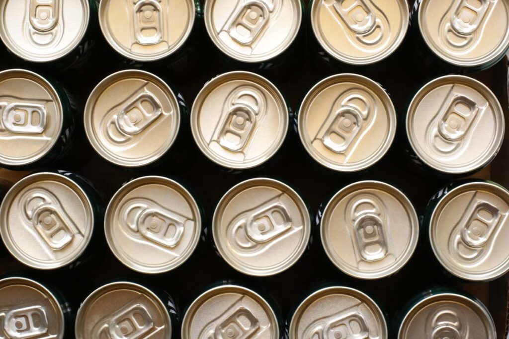 Top view of coffee cans, representing the Snapchill coffee recall.