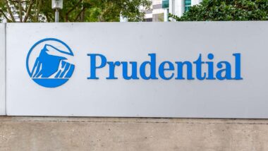 Close up of Prudential signage, representing the Prudential Financial class action.