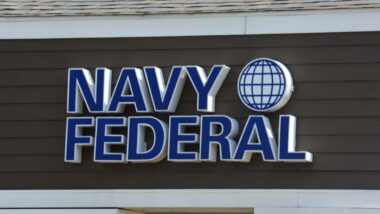 Close up of Navy Federal signage, representing the Navy Federal class action.