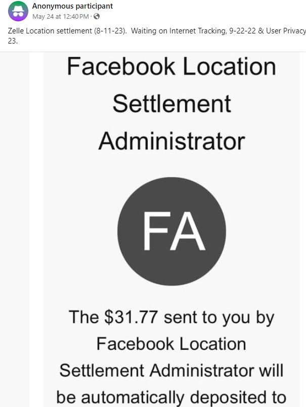 FacebooklocationtrackingFB5-24-24 checks in the mail