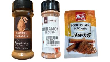 Product photo of some of the recalled cinnamon products, representing the cinnamon recall.
