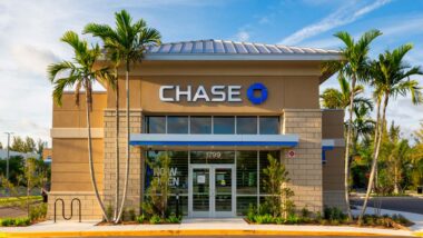 Exterior of a Chase Bank location, representing the JPMorgan Chase class action.