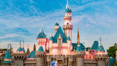 Sleeping Beauty's castle at Disneyland, representing Disney park pass class action lawsuit.