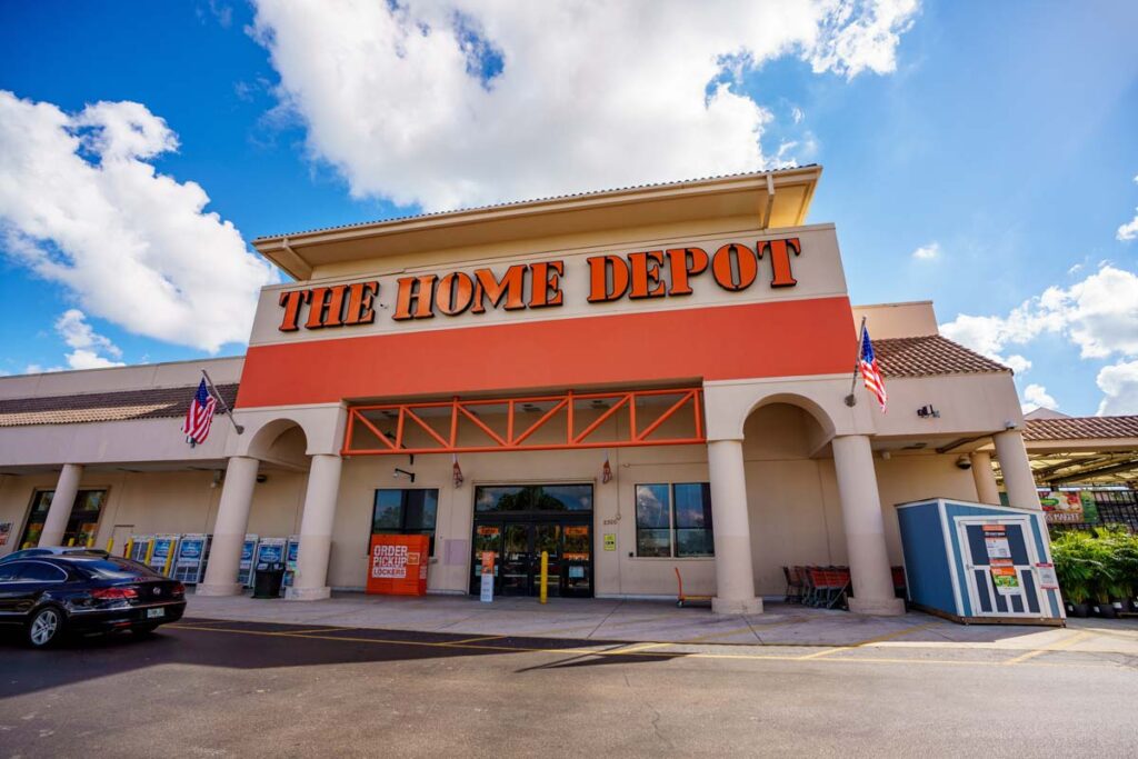 Exterior of a Home Depot location, representing the Home Depot class action.