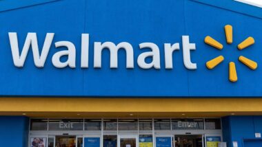 Walmart storefront signage, representing Walmart COVID-19 settlement.