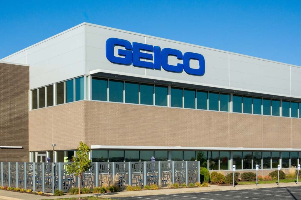 Exterior of Geico headquarters, representing the Geico class action.