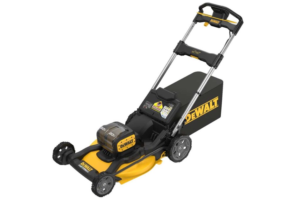 Product photo of a recalled lawn mower, representing the DeWalt mowers recall.