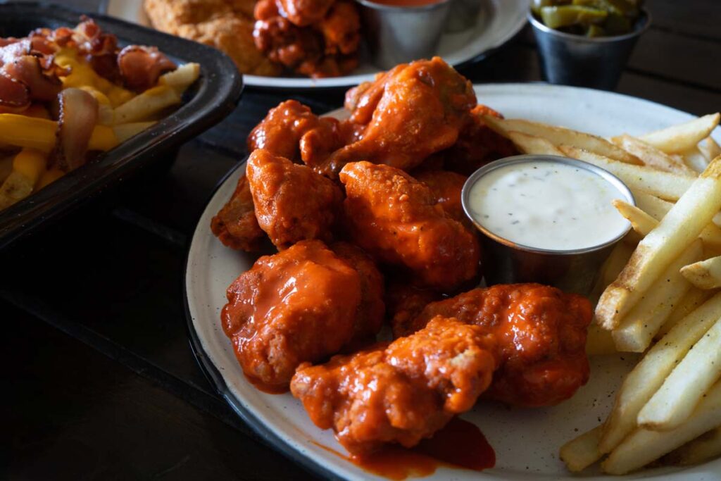 Close up of boneless chicken wings, representing the boneless chicken wing ruling.