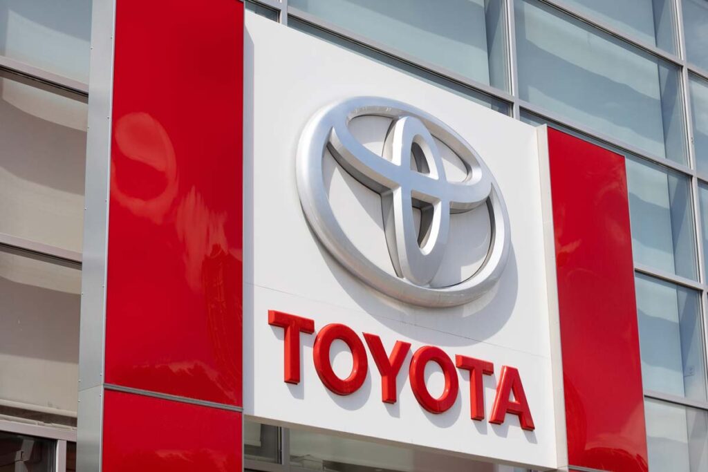 Toyota signage, representing the Toyota data breach.