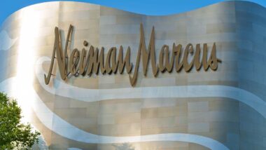 Close up of Neiman Marcus storefront signage, representing the Neiman Marcus class action.