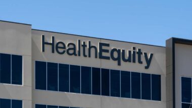 Close up of HealthEquity signage, representing the HealthEquity data breach.