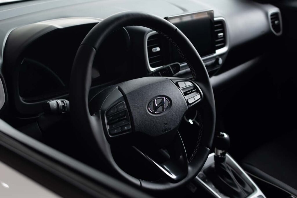 Interior of a Hyundai vehicle, representing the Hyundai class action.