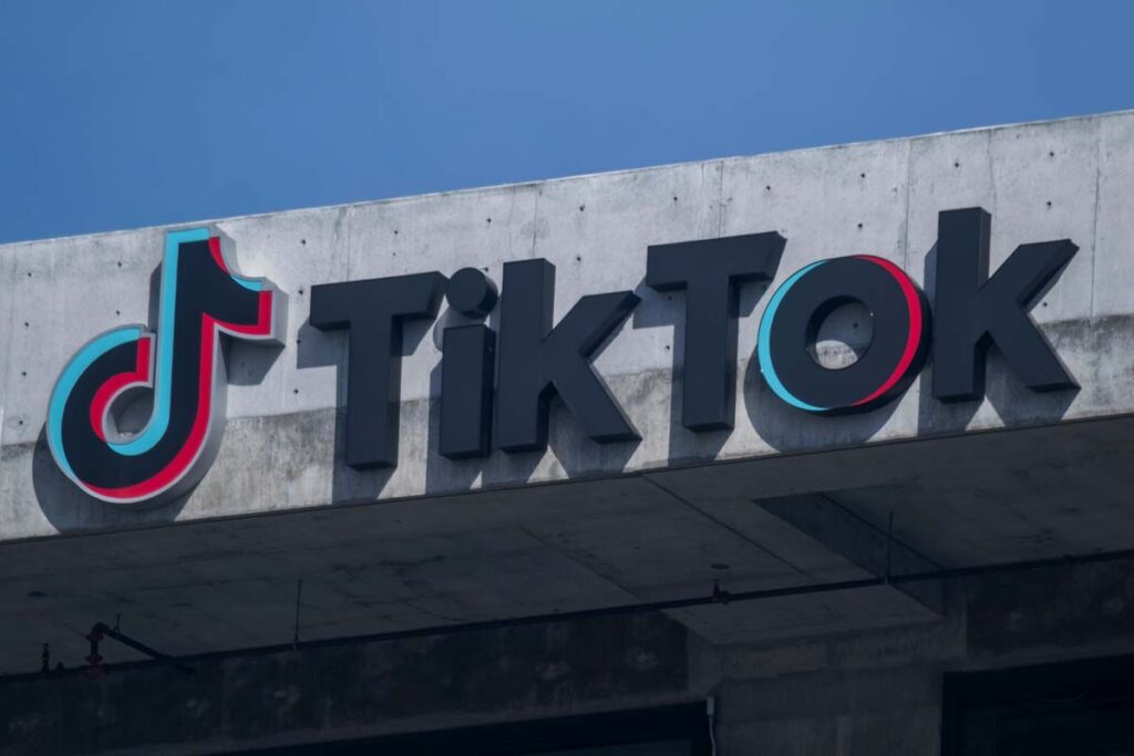 Close up of TikTok signage, representing the TikTok lawsuit.