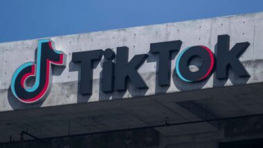 Close up of TikTok signage, representing the TikTok lawsuit.