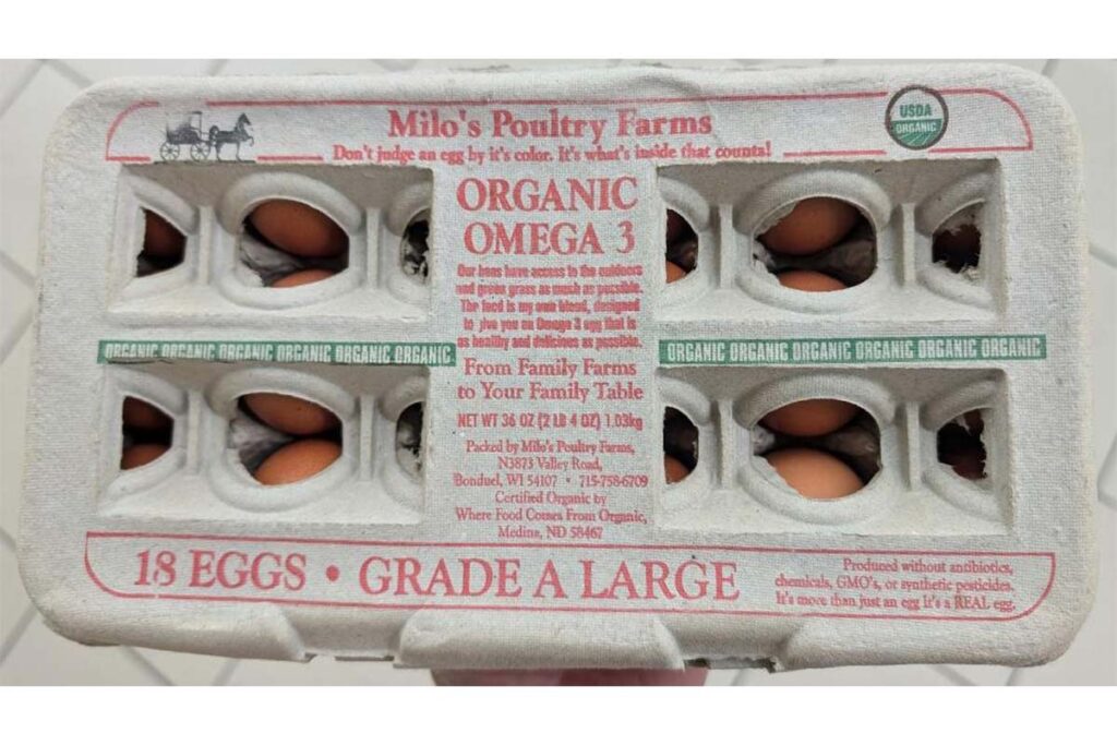 Product photo of recalled eggs, representing the egg recall.