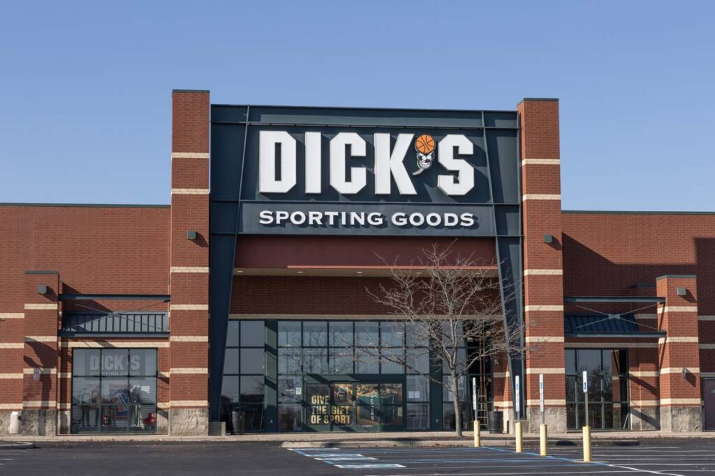 Exterior of a Dick's Sporting Goods store, representing the Dick's data breach.