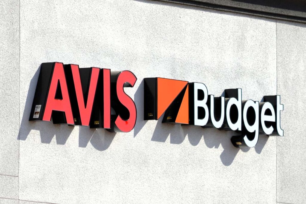 Close up of Avis signage, representing the Avis data breach.