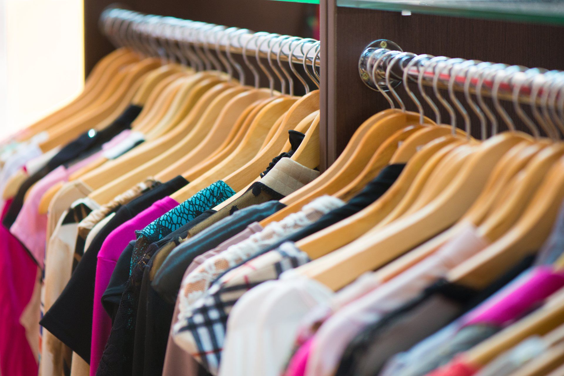 Clothing on boutique rack - Quiz is Investigating Claims Supplier Paid Employees Only £3 an Hour