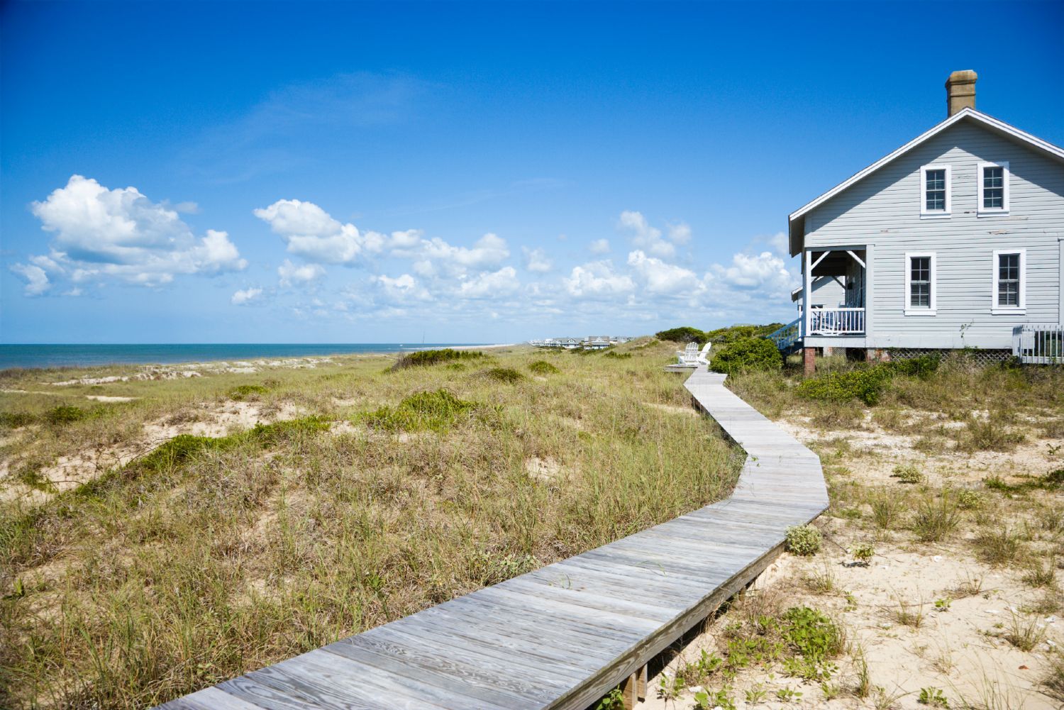 House with wooden walkway near waterfront - cottages.com