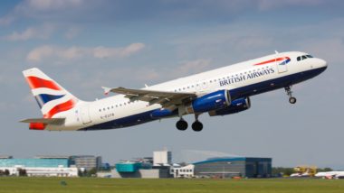 A British Airways plane takes off - British Airways data breach