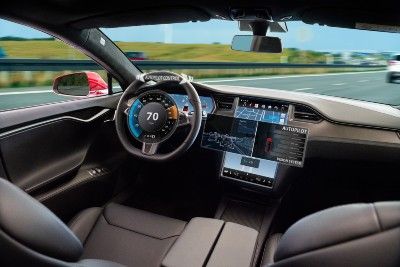 Cabin of a self-driving car